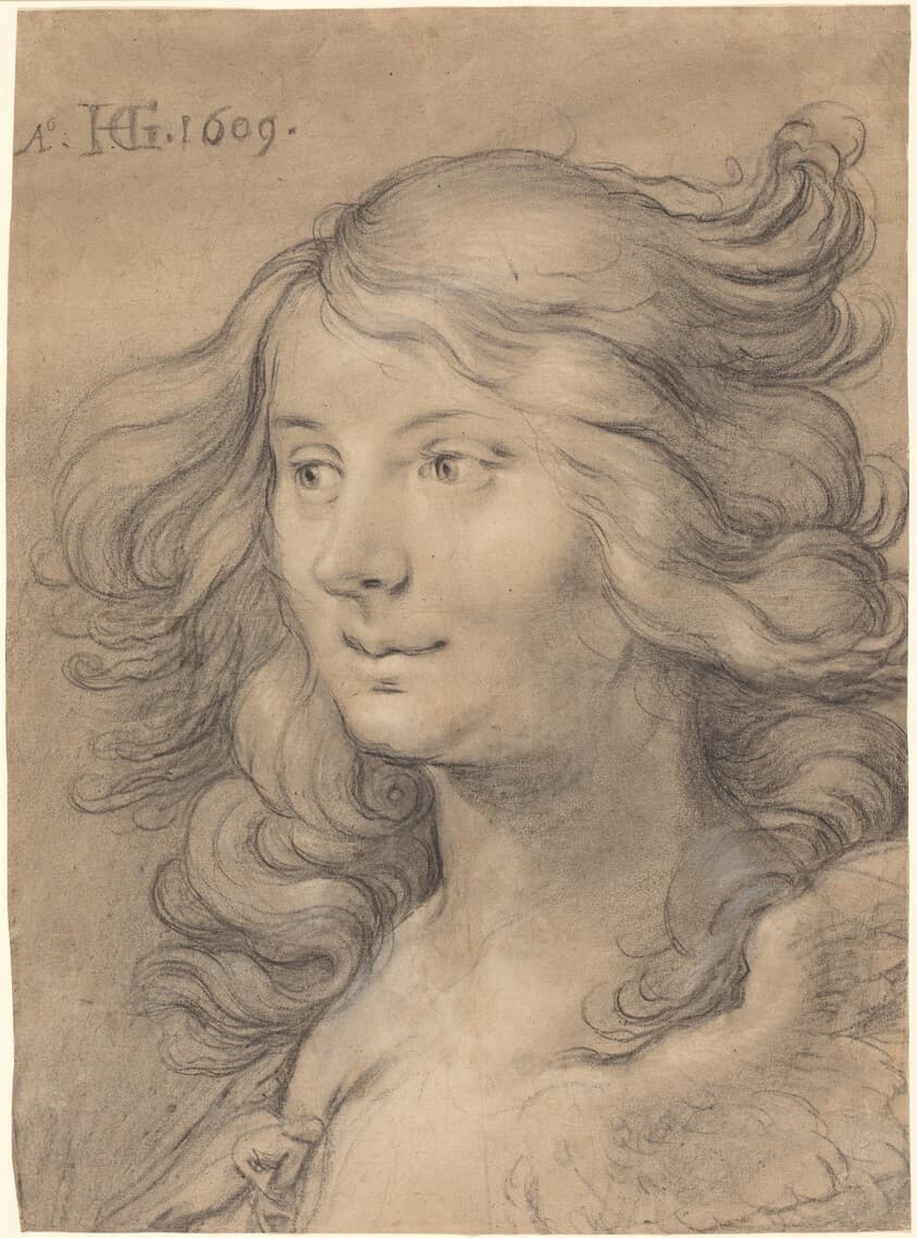 Head of a Siren — Hendrik Goltzius