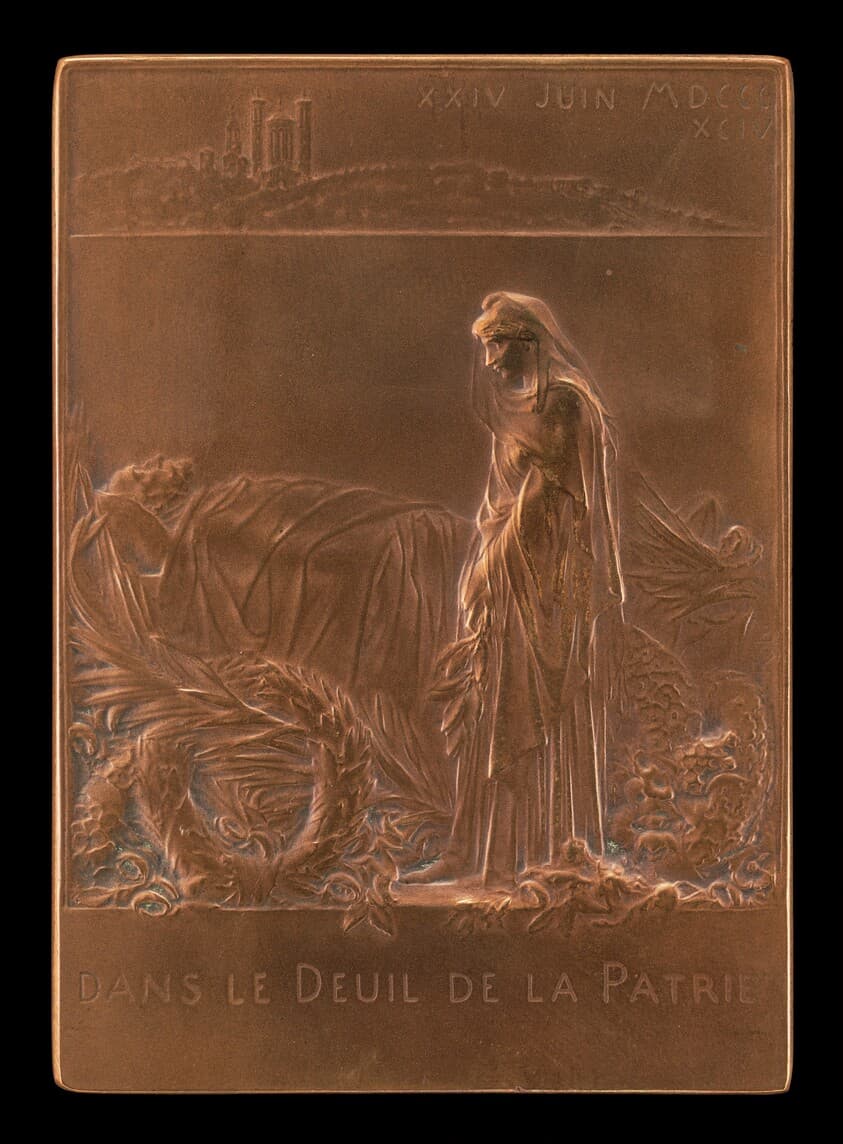 France Mourning the President of the Republic [reverse] — Louis-Oscar Roty