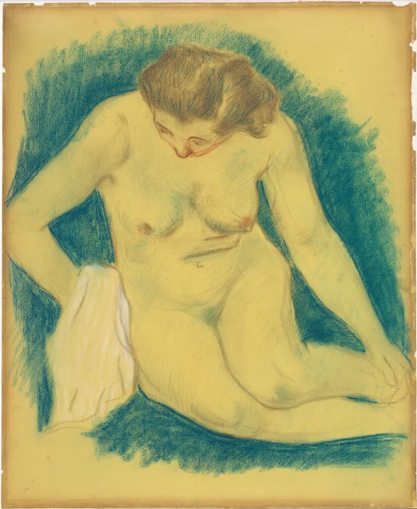 Seated Nude Seen from Above — Paul Gauguin