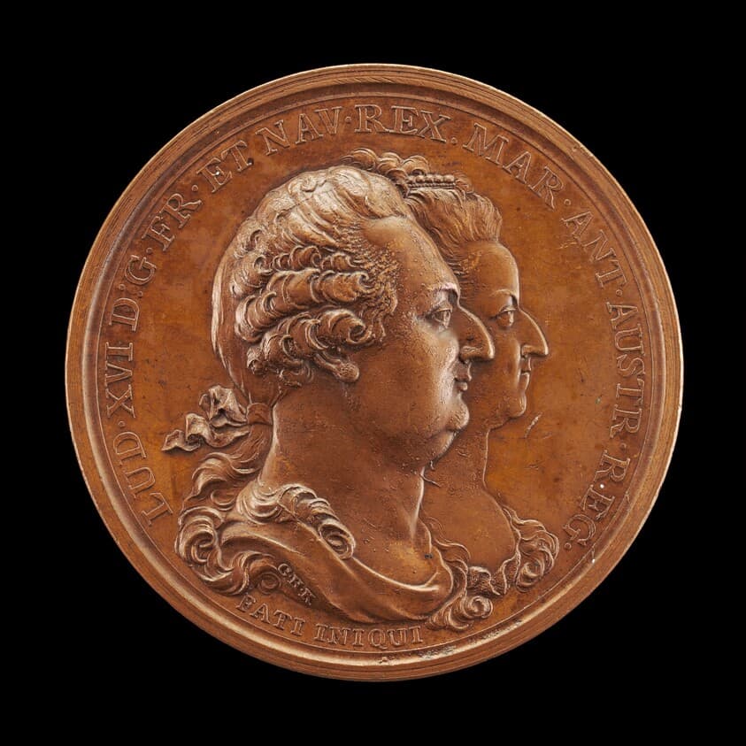 Commemoration of Marie-Antoinette: Louis XVI and Marie-Antoinette [obverse] — Conrad Heinrich Küchler