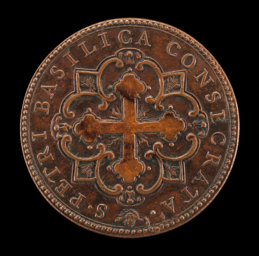 Consecration of St. Peter's (Botonée Cross in Quatrefoil Design) [reverse] — Gaspare Mola