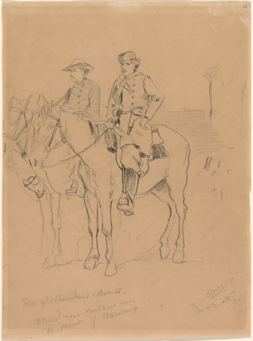 Two Scouts — Winslow Homer