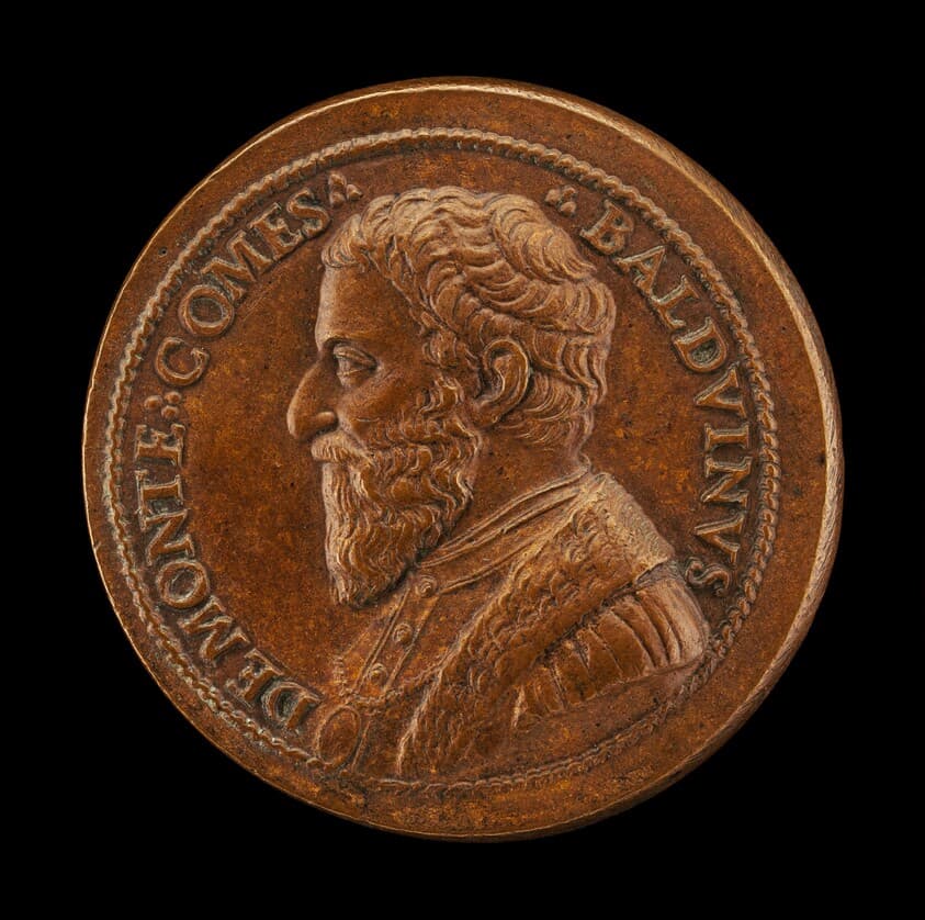 Balduino del Monte, died 1556, Brother of Pope Julius III, Count of Monte Sansovino 1550 [obverse] — Giovanni da Cavino