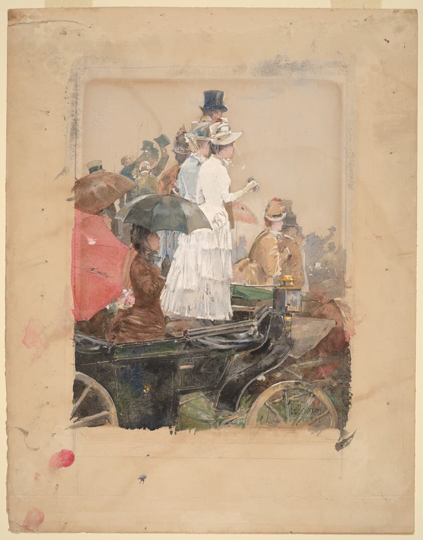 Spectators at the Grand Prix — Childe Hassam
