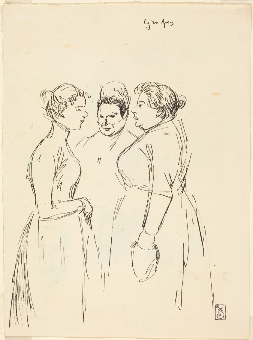 Gossiping Women — Théophile Alexandre Steinlen