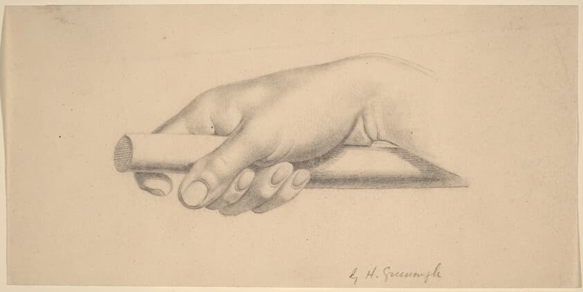 Right Hand Holding Short Rod — Horatio Greenough
