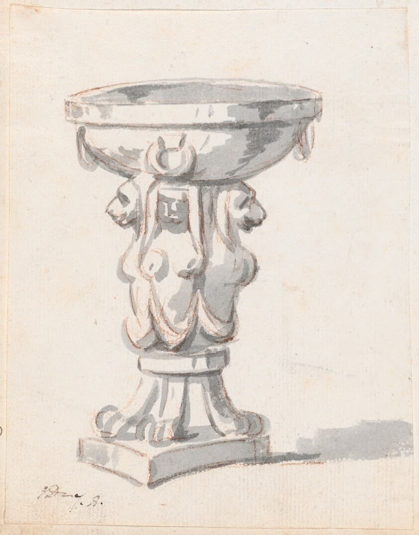 Basin Supported by Sphinxes — Jacques-Louis David
