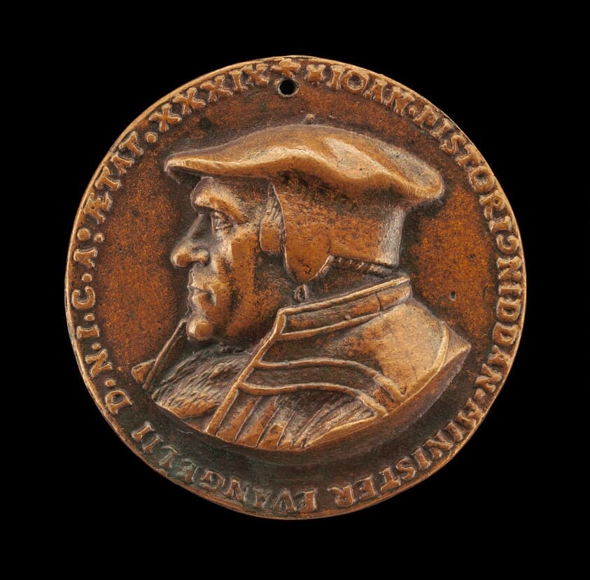 Johannes Pistorius,1504-1583, Theologian [obverse] — Friedrich Hagenauer