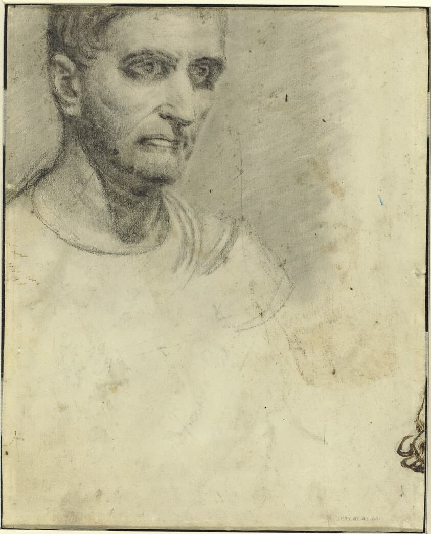 Study of a Man [verso] — Théodore Gericault