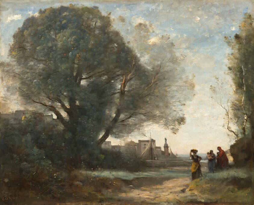 Souvenir of Terracina — Jean-Baptiste-Camille Corot