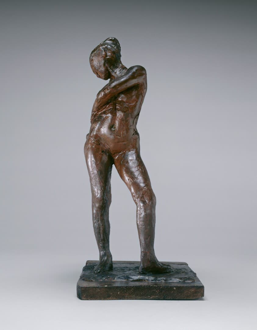 Dancer Fastening the String of Her Tights — Edgar Degas