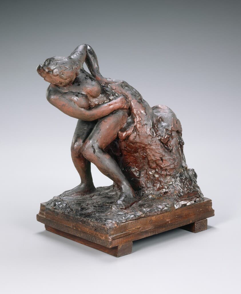 Woman Seated, Wiping Her Left Side — Edgar Degas