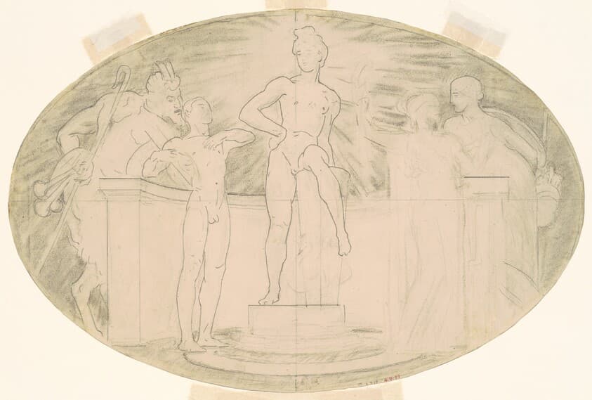 Study for "Classic and Romantic Art" — John Singer Sargent