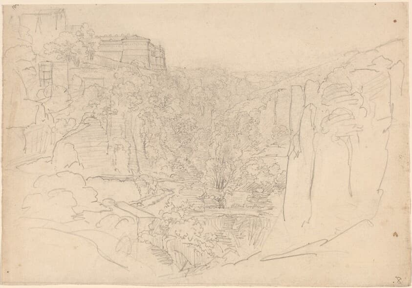 Fortified Castle Above a Narrow Valley — Friedrich Salathé