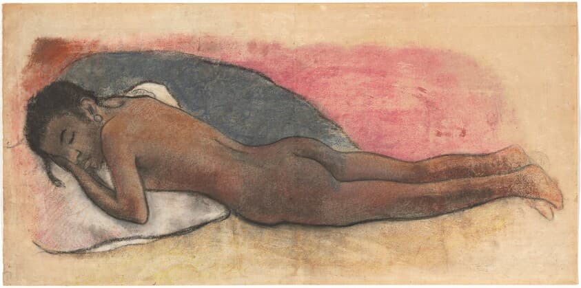 Reclining Nude [recto] — Paul Gauguin