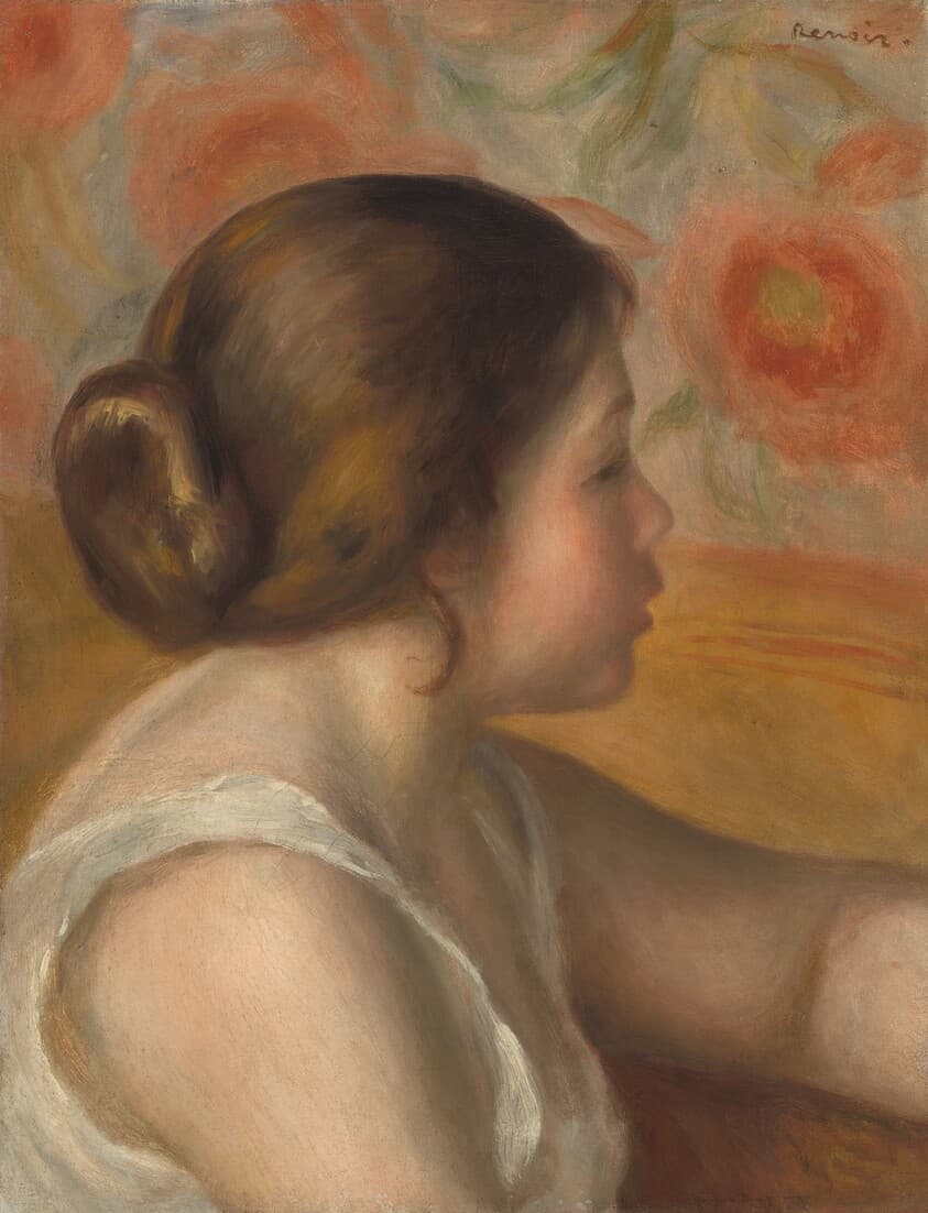 Head of a Young Girl — Auguste Renoir