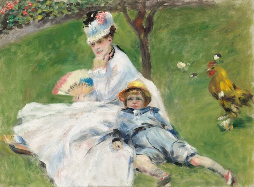 Madame Monet and Her Son — Auguste Renoir