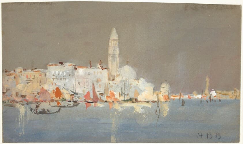 Venetian Capriccio with a Campanile — Hercules Brabazon Brabazon