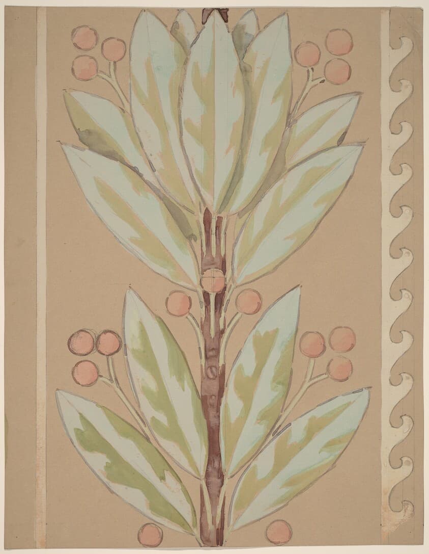 Study for a Border Design — Charles Sprague Pearce
