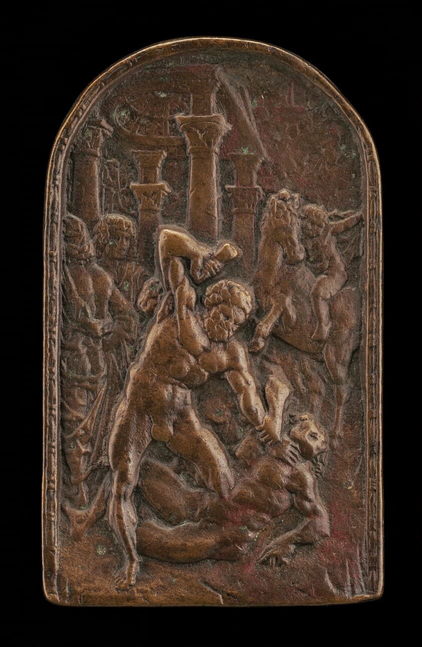 Hercules and Cacus — Caradosso Foppa