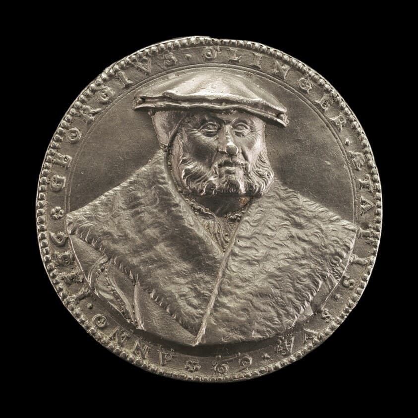 Georg Olinger, 1487-1557, Apothecary [obverse] — Joachim Deschler