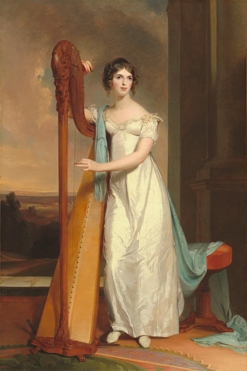 Lady with a Harp: Eliza Ridgely — Thomas Sully