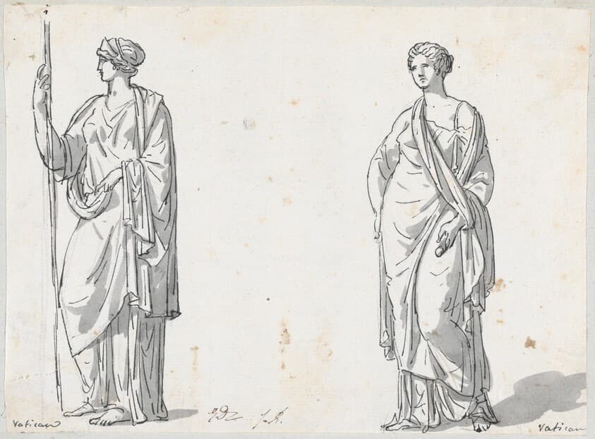 Hera and Ceres, from the Vatican — Jacques-Louis David