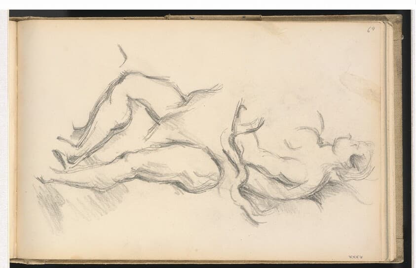 Study of the Allegorical Figure of the Genius of Health from Rubens' "The Birth of Louis XIII at Fontainbleau" — Paul Cezanne