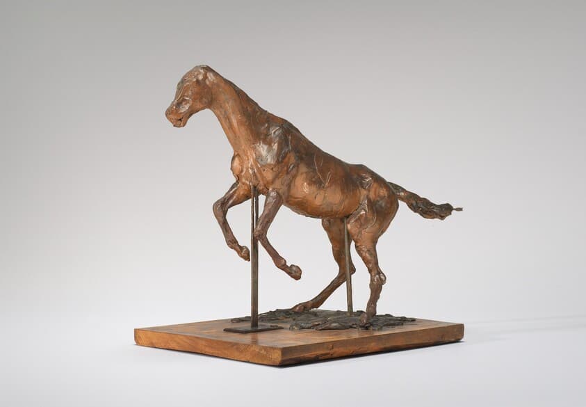 Horse Balking (Horse Clearing an Obstacle) — Edgar Degas