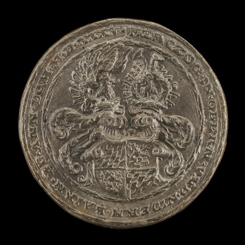 Shield with Casques and Crests [reverse] — Matthes Gebel