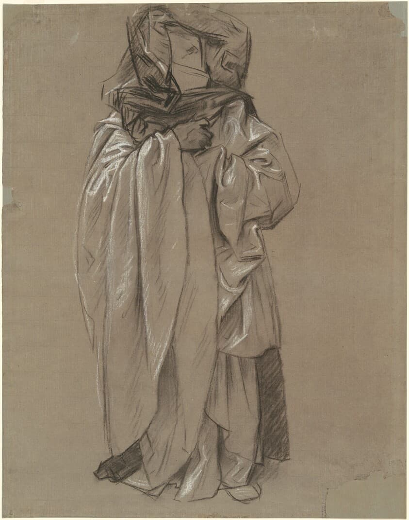 Study of Ezekiel for "Frieze of Prophets" — John Singer Sargent