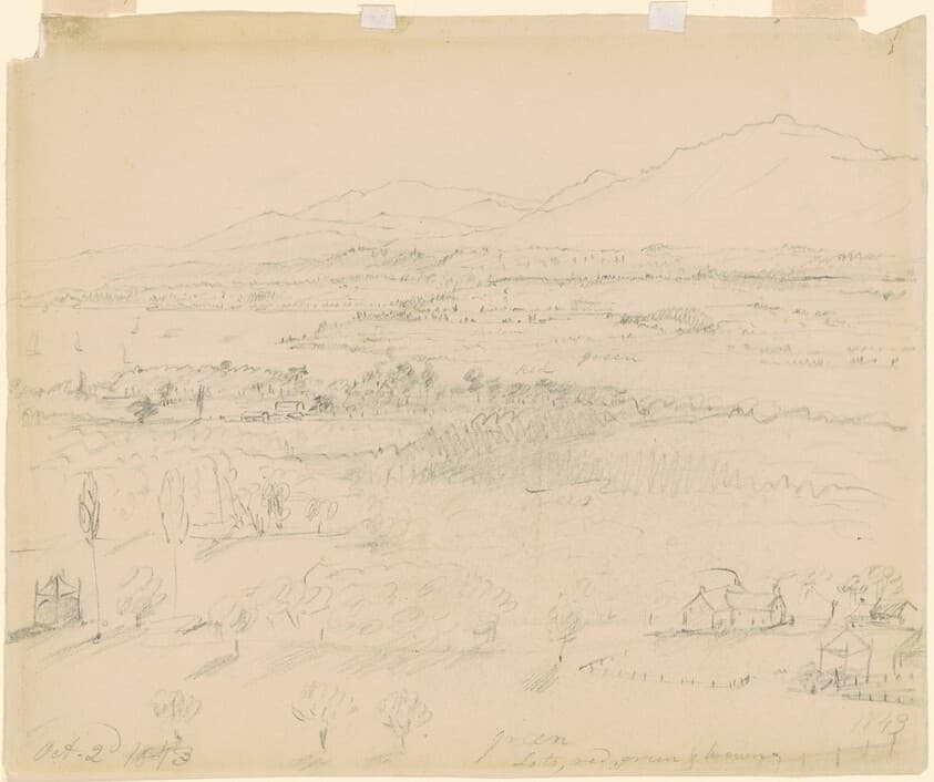 Valley with River and Mountains — William Sidney Mount