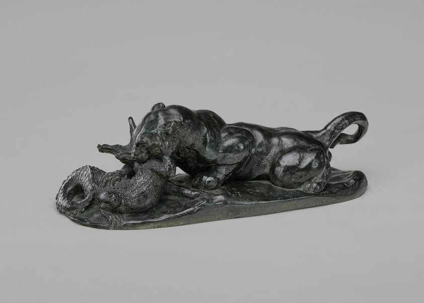 Jaguar Devouring a Crocodile — Antoine-Louis Barye