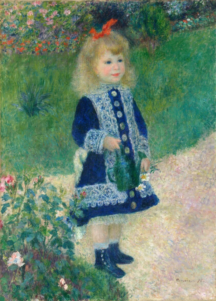 A Girl with a Watering Can — Auguste Renoir