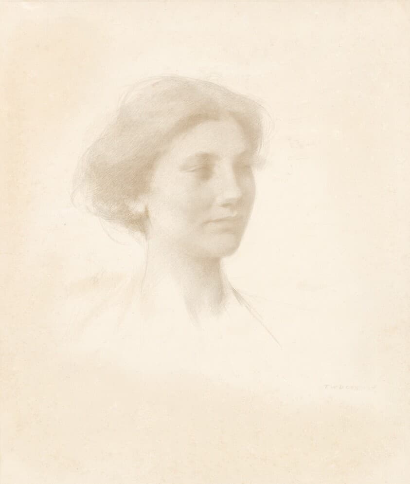 Head of a Girl — Thomas Wilmer Dewing
