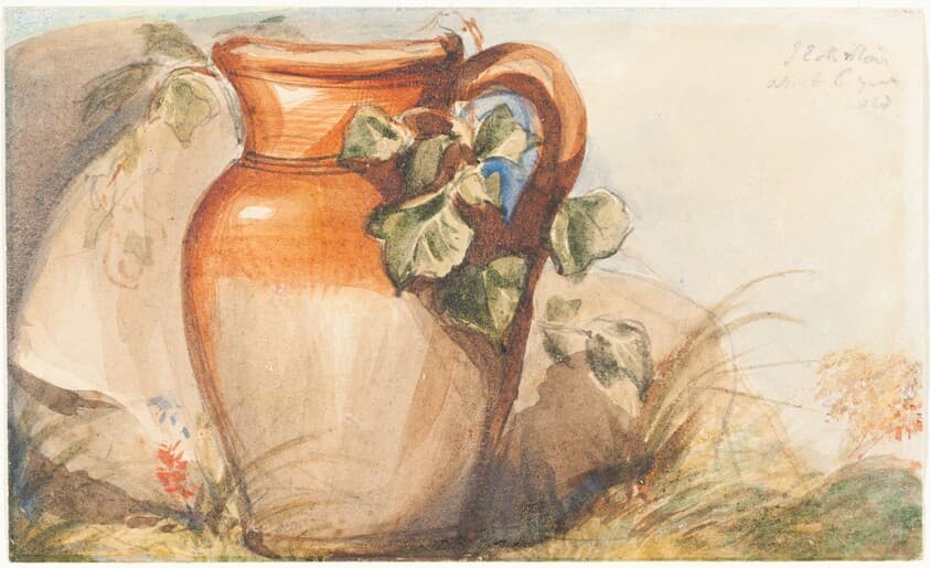 Study of a Pottery Jug [recto] — John Everett Millais