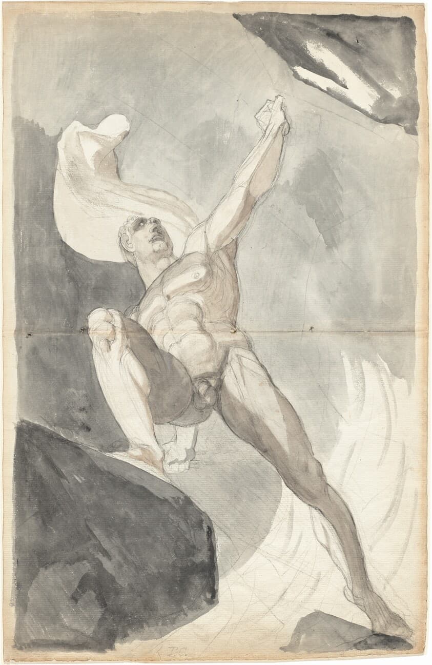 Satan Defying the Powers of Heaven — Henry Fuseli
