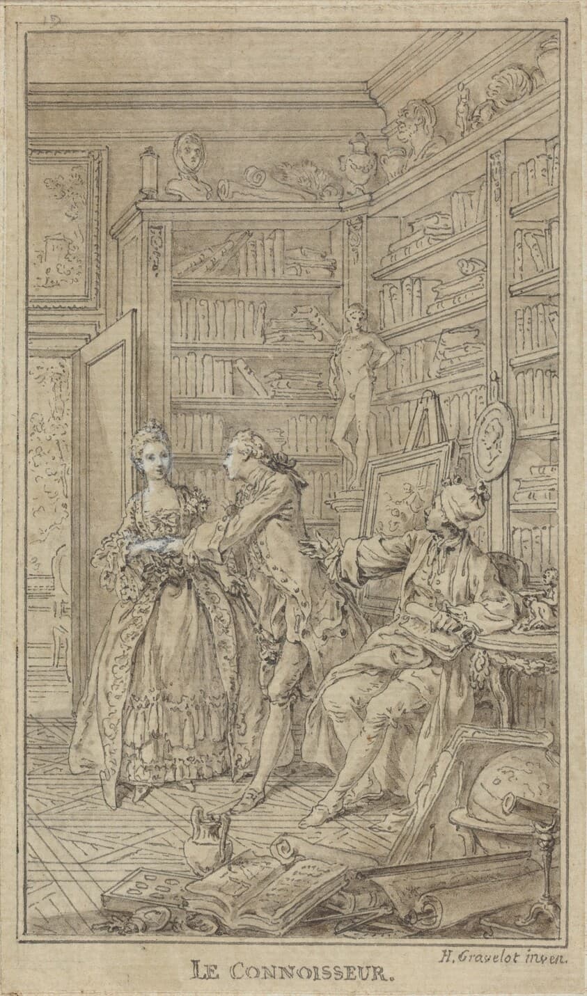 Le Connoisseur — Hubert François Gravelot