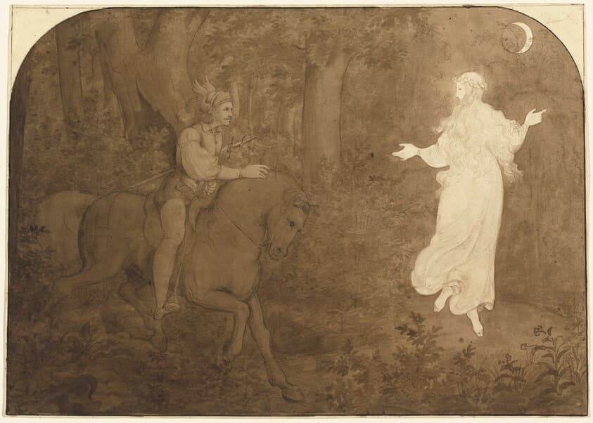 The Apparition in the Forest — Moritz von Schwind