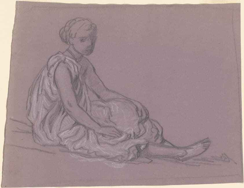 Study for "Greek Girls Bathing" — Elihu Vedder