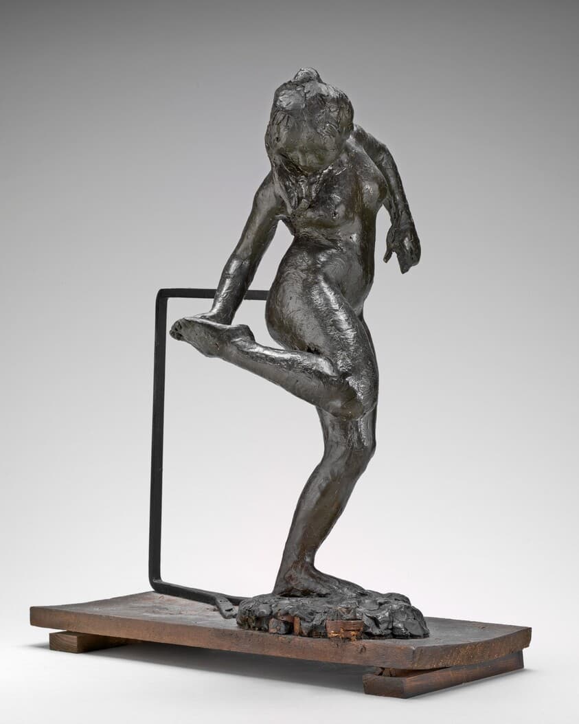 Dancer Looking at the Sole of Her Right Foot — Edgar Degas