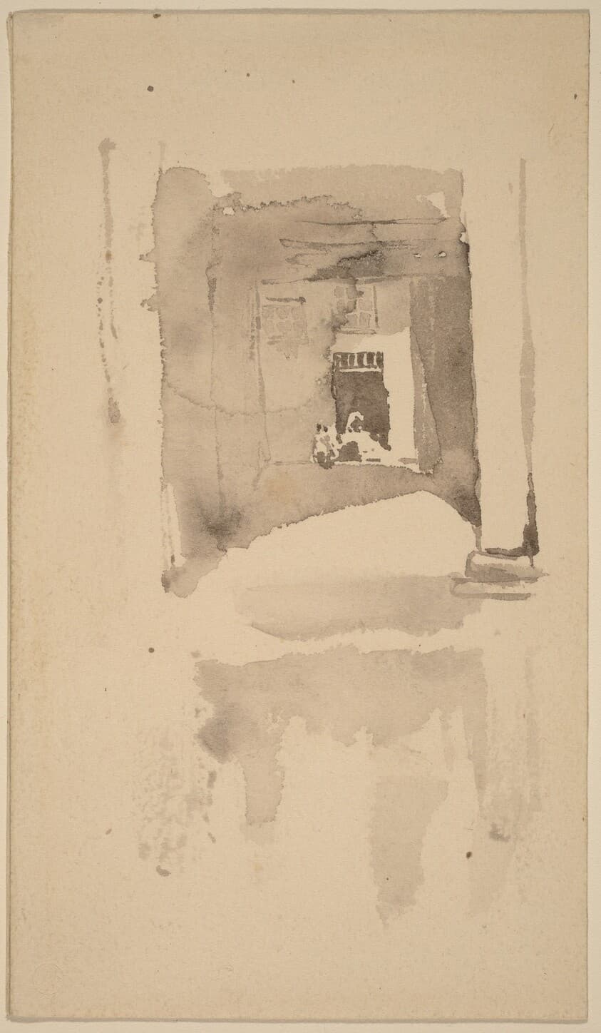 A Doorway in Ajaccio — James McNeill Whistler