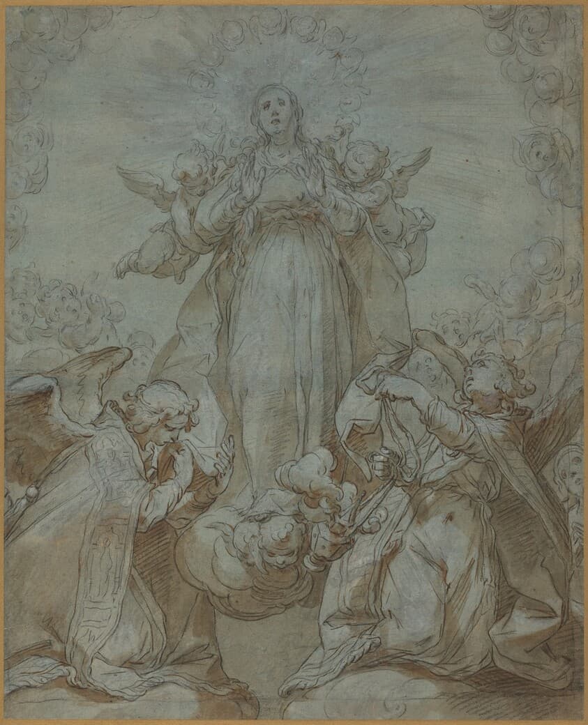 The Virgin in Glory — Abraham Bloemaert