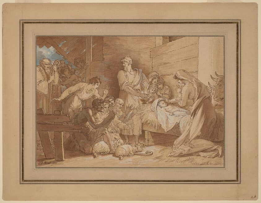 The Adoration of the Shepherds — Benjamin West
