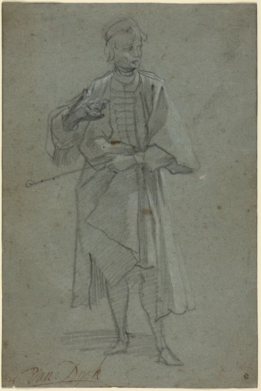 Figure of a Man [recto] — Ventura Salimbeni
