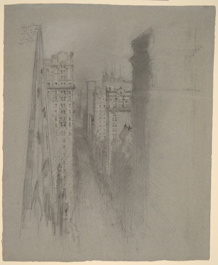 North on Broadway from Trinity Church — Stanford White