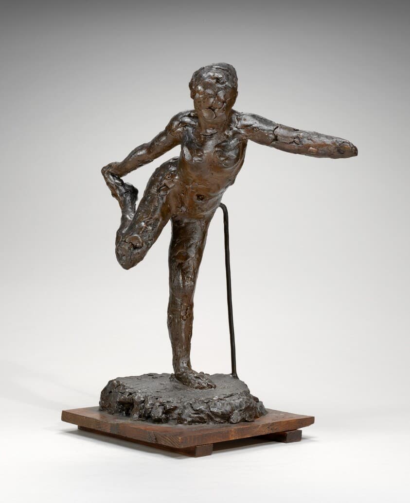 Dancer Holding Her Right Foot in Her Right Hand — Edgar Degas