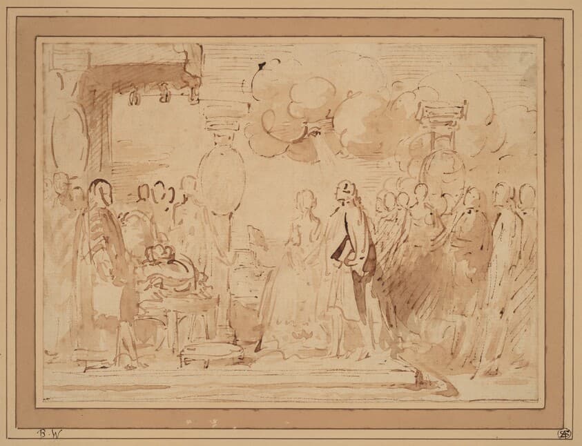 George III Resuming Royal Power in 1789 — Benjamin West