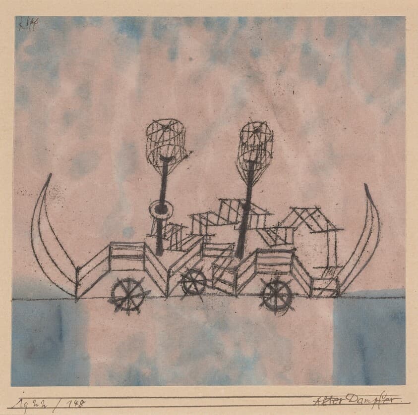 Alter Dampfer (Old Steamboat) — Paul Klee