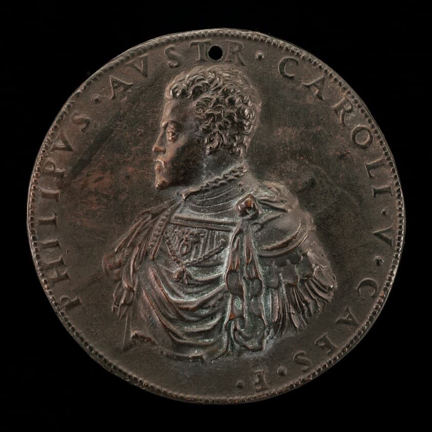 The Future Philip II of Spain as Prince of Austria [obverse] — Leone Leoni